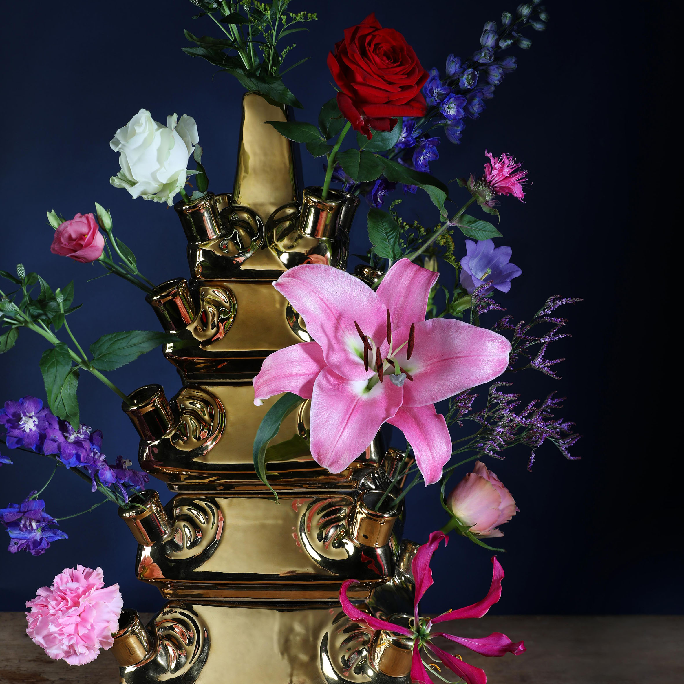 Vase layer gold - Vases - &k Amsterdam